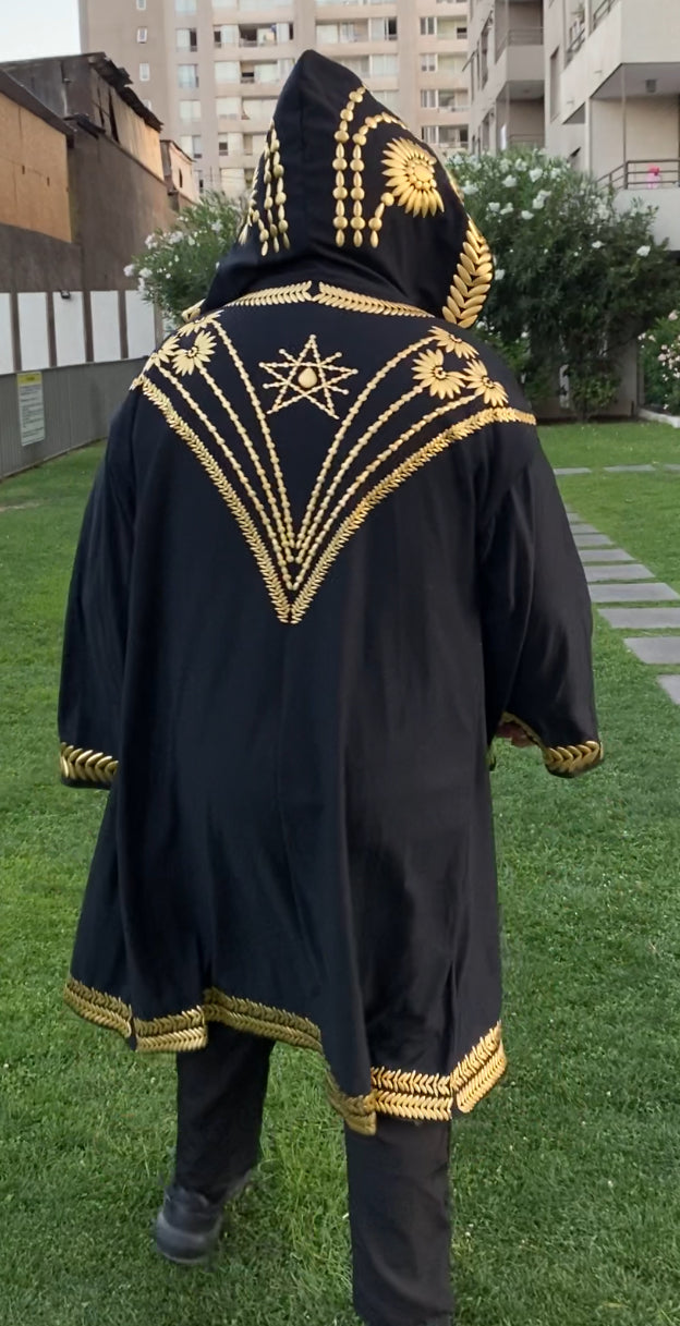The Weeknd Golden Tunic Cape Cloak Gown Robe