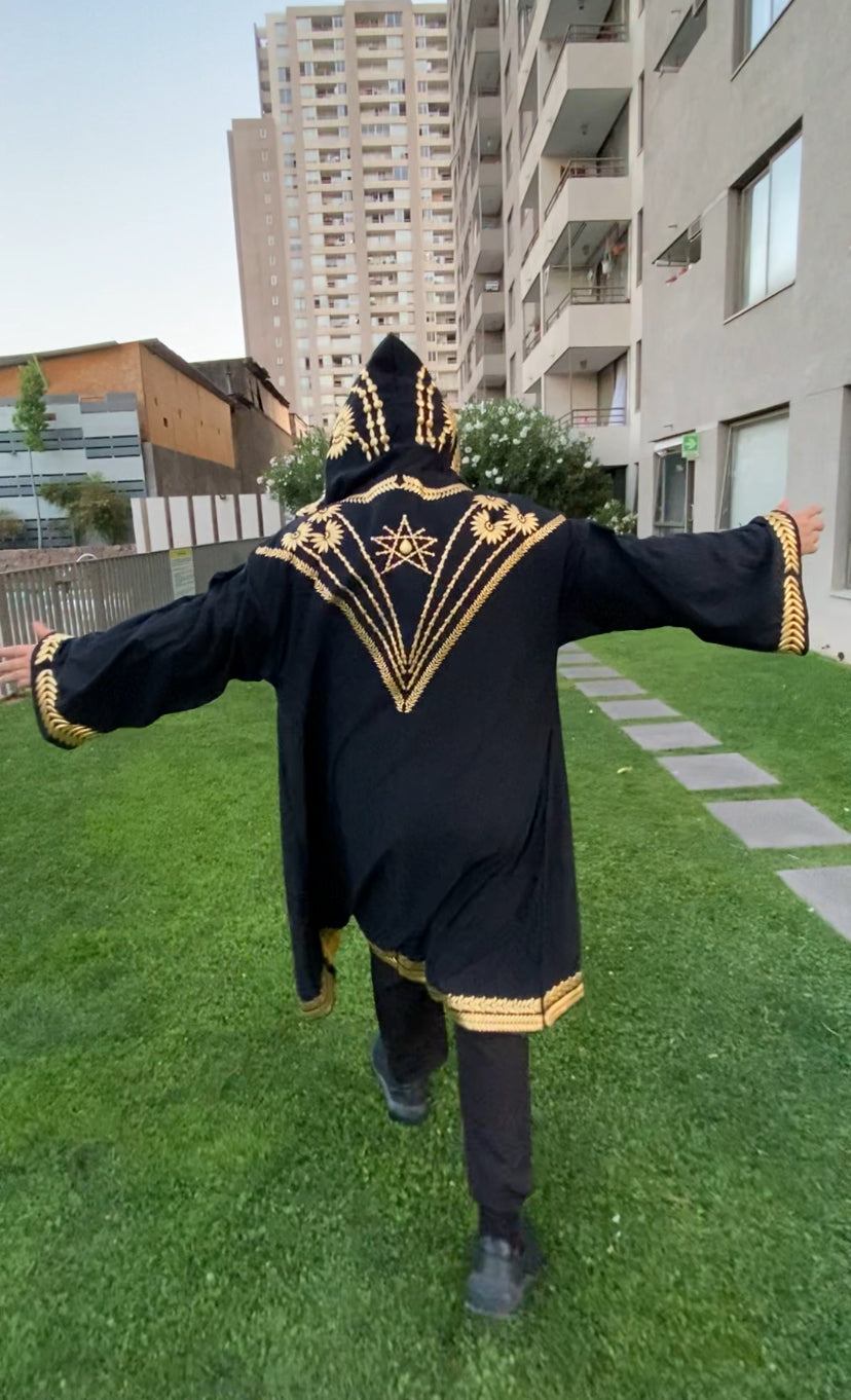 The Weeknd Golden Tunic Cape Cloak Gown Robe